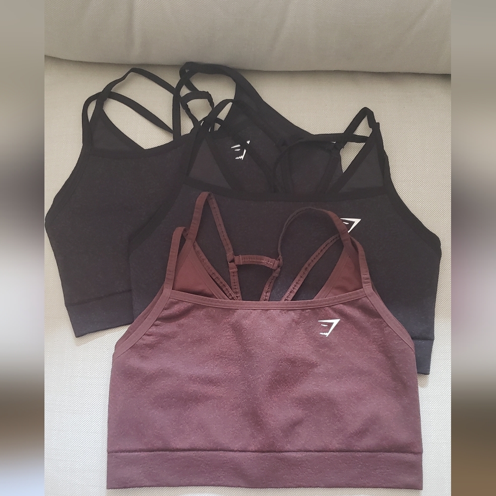 Gymshark New Adapt Fleck Seamless Set Of 3 Sports Bras